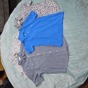 BIG boys polo and button-down short sleeve shirts